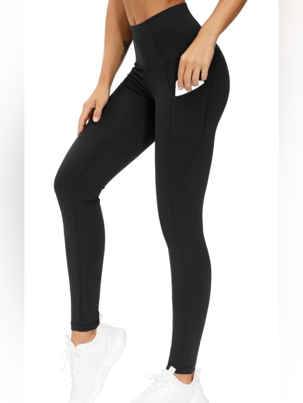 The Gym People High-Waist Black Pocket Leggings - Women Pants & Jumpsuits